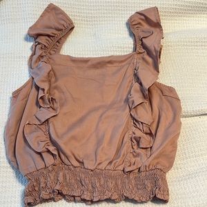 Iris top dusty pink